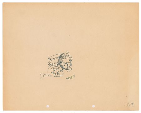 Lot #521 Mickey Mouse production drawing from The Klondike Kid - Image 1