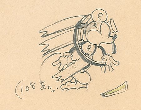 Lot #521 Mickey Mouse production drawing from The Klondike Kid - Image 3