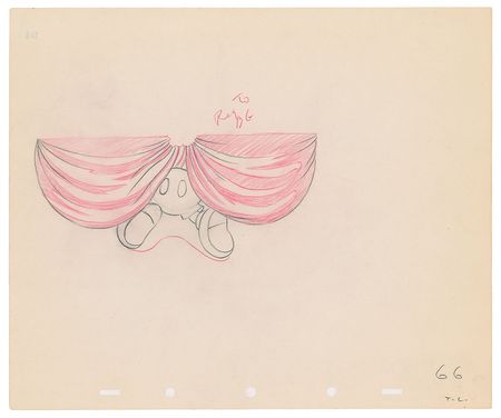 Lot #476 Mickey Mouse production drawing from Society Dog Show - Image 1