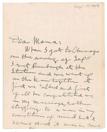 Lot #367 George S. Patton: Handwritten letter from the 23-year-old Patton?