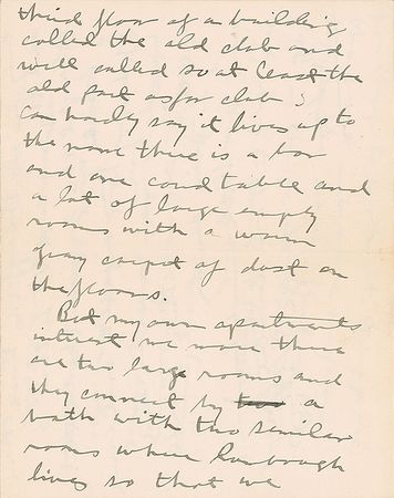 Lot #367 George S. Patton: Handwritten letter from the 23-year-old Patton?