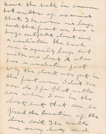 Lot #367 George S. Patton: Handwritten letter from the 23-year-old Patton?