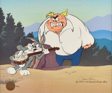 Lot #540 Bugs Bunny and Giovanni Jones limited edition sericel signed by Chuck Jones Limited Edition Sericel - Image 1