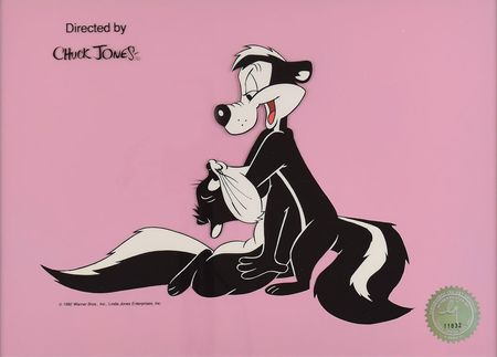 Lot #562 Pepé Le Pew limited edition sericel from Linda Jones Enterprises - Image 1