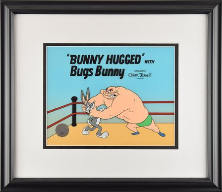 Lot #1113 Bugs Bunny and Crusher limited edition sericel from Bunny Hugged - Image 3