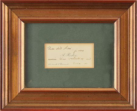 Lot #505 Auguste Rodin Signed Note - Image 2
