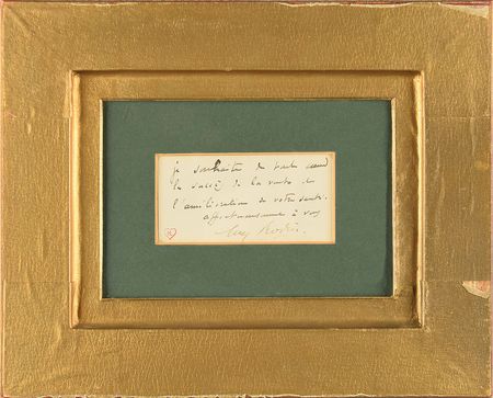 Lot #505 Auguste Rodin Signed Note - Image 3