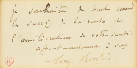 Lot #505 Auguste Rodin Signed Note - Image 4