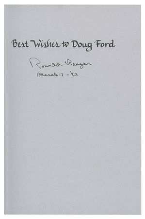 Lot #170 Ronald Reagan Book - Image 2
