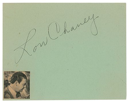 Lot #768 Lon Chaney, Jr Signature - Image 1