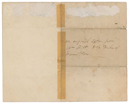 Lot #323 William Pitt the Younger Handwritten Letter Signed - Image 3