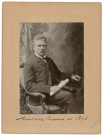 Lot #584 Ambrose Bierce: Rare portrait of 