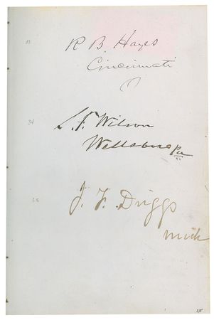 Lot #19 Andrew Johnson: Over 200 attendees of the Johnson impeachment trial - Image 4