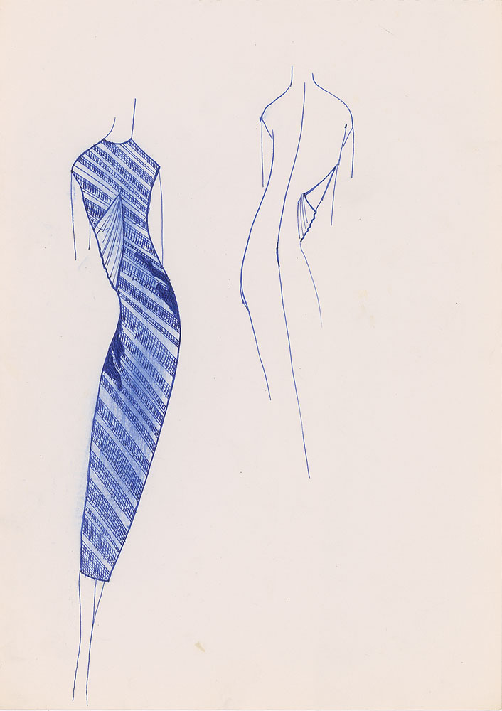 Sketchbook with (36) Original Lee Alexander McQueen Design Drawings