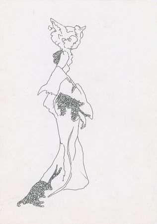 Lot #5004  Sketchbook with (36) Original Lee Alexander McQueen Design Drawings - Image 2