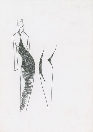 Lot #5004  Sketchbook with (36) Original Lee Alexander McQueen Design Drawings - Image 4