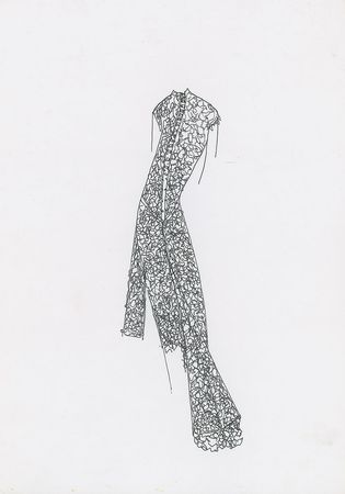 Lot #5004  Sketchbook with (36) Original Lee Alexander McQueen Design Drawings - Image 5