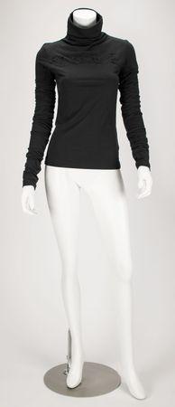 Lot #5074  McQueen Black Stretch Logo Top - Image 2