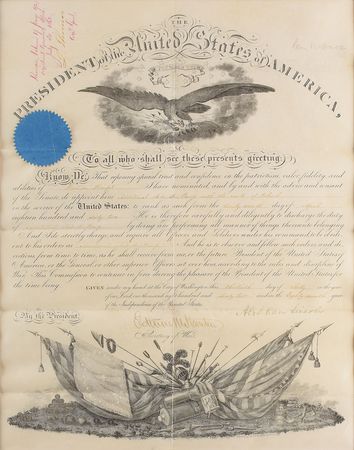 Lot #13 Abraham Lincoln: Lincoln appoints the engineer who revolutionized the Union's rail transport in 1862 - Image 1