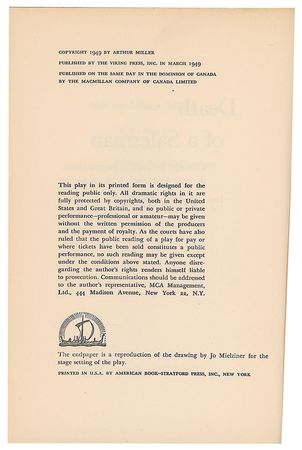 Lot #505 Arthur Miller Book - Image 4