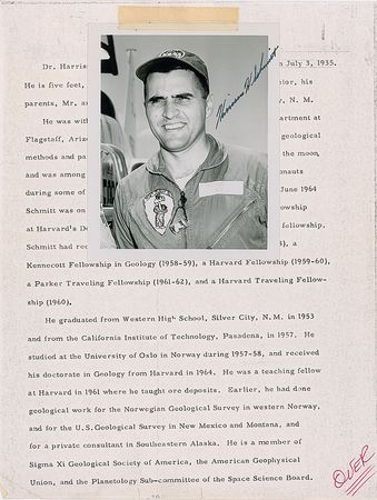 Lot #415 Harrison Schmitt - Image 1