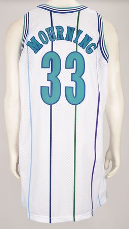 Lot #905 Alonzo Mourning Team-Issued Jersey - Image 1
