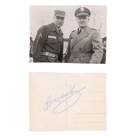 Lot #597 Elvis Presley Signed Photograph - Image 1