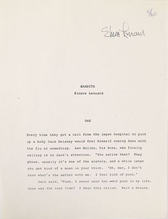 Lot #535 Elmore Leonard - Image 1