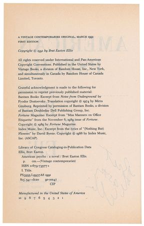 Lot #527 Bret Easton Ellis Book - Image 3