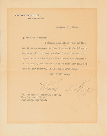 Lot #89 Calvin Coolidge - Image 1