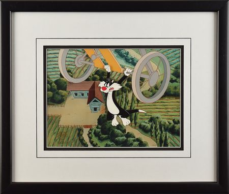 Lot #484 Sylvester production cel from The Sylvester and Tweety Mysteries - Image 2