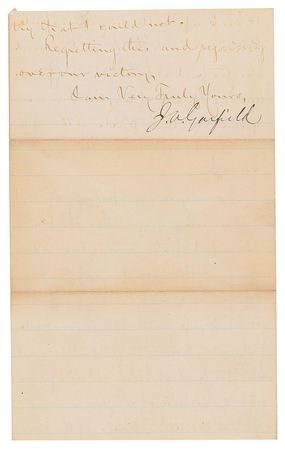 Lot #31 James A. Garfield: 