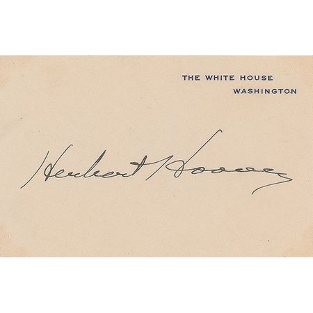 Lot #106 Herbert and Lou Henry Hoover White House Cards - Image 2