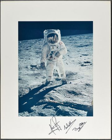 Lot #340 Apollo 11 Signed Photograph - Image 1