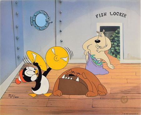 Lot #446  Chilly Willy limited edition 'Fish Locker' cel - Image 1