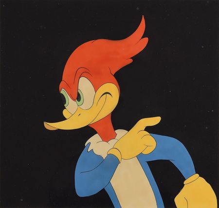 Lot #459 Woody Woodpecker production cel from a Woody Woodpecker cartoon Production Cel - Image 1