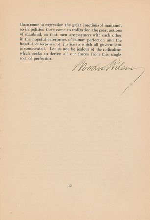 Lot #39 Woodrow Wilson Booklet - Image 2