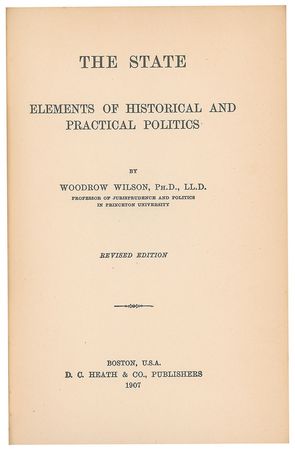 Lot #38 Woodrow Wilson Book - Image 3