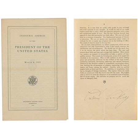 Lot #40 Calvin Coolidge Booklet - Image 1