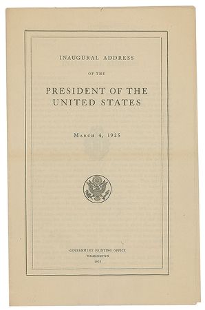 Lot #40 Calvin Coolidge Booklet - Image 3