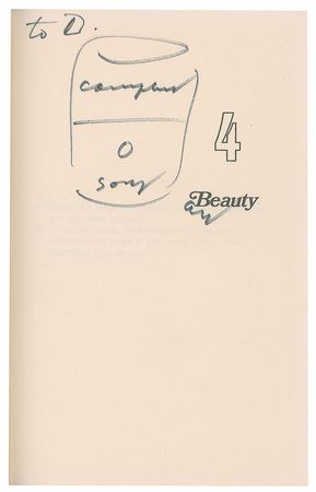 Lot #429 Andy Warhol: Philosophy book with astounding five 'soup can' sketches! - Image 5