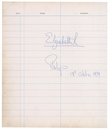 Lot #753 Theatre and Royalty Guest Book - Image 1
