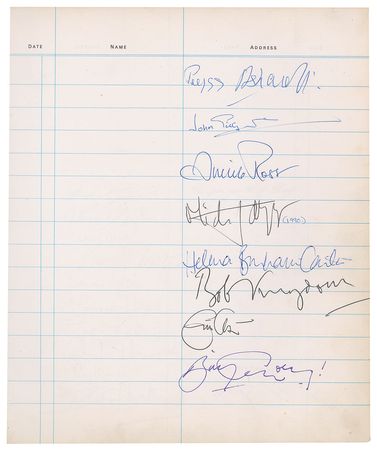 Lot #753 Theatre and Royalty Guest Book - Image 2