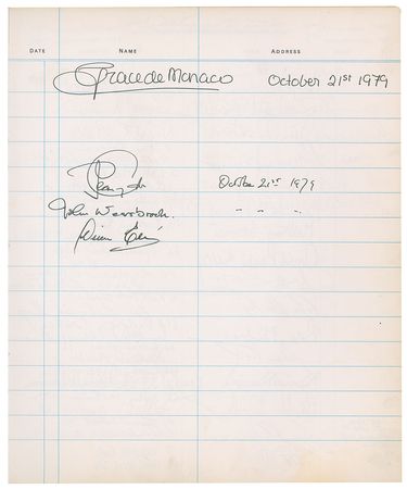 Lot #753 Theatre and Royalty Guest Book - Image 3