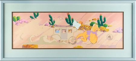 Lot #488 Hoppopotamus and Stagecoach pan production cel from The Wuzzles Pan Production Cel - Image 2