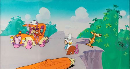 Lot #486 Bumblelion and Rhinokey production cels from The Wuzzles Production Cel - Image 1