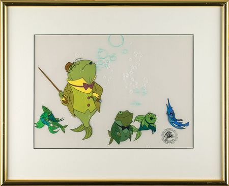 Lot #460 Mr. Codfish production cel from Bedknobs and Broomsticks Production Cel - Image 2