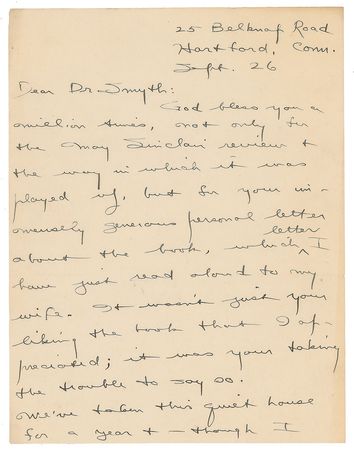 Lot #536 Sinclair Lewis - Image 1