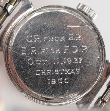 Lot #45 Franklin and Eleanor Roosevelt: FDR's presidential present for the first lady—an elegant Tiffany & Co. wristwatch - Image 4