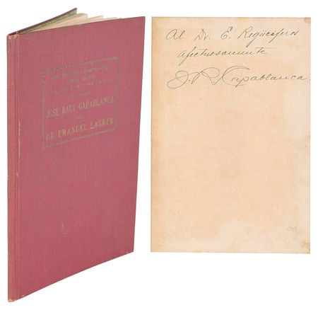 Lot #872 José Raúl Capablanca: Limited edition book signed by the Cuban chess legend - Image 1
